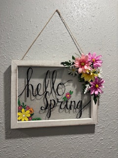 Hello Spring Sign